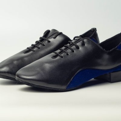 Milan black and blue formal shoe